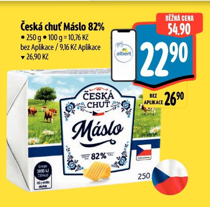 Česká chuť Máslo 82%