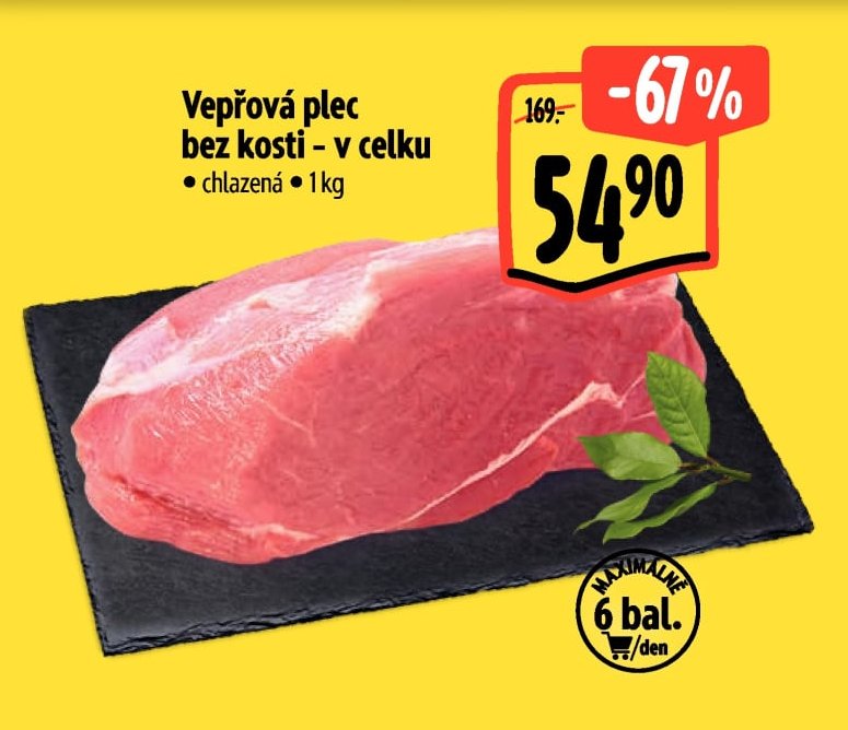 Vepřová plec bez kosti