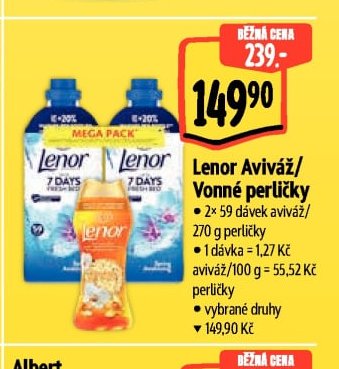 Lenor Aviváž/Vonné perličky