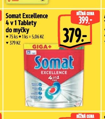 Somat Excellence 4 v 1 Tablety do myčky