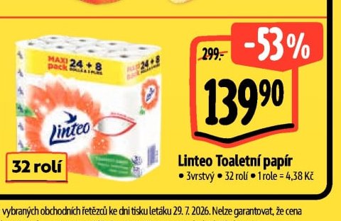 Linteo Toaletní papír