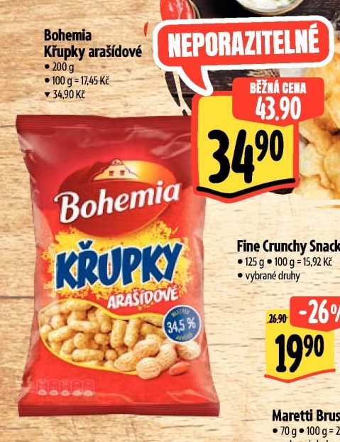 Bohemia Křupky arašídové