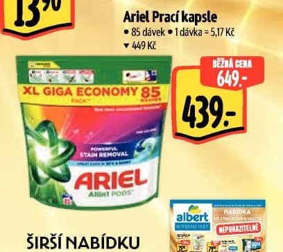 Ariel Prací kapsle