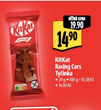 KitKat Racing Cars Tyčinka