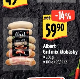 Albert Gril mix klobásky