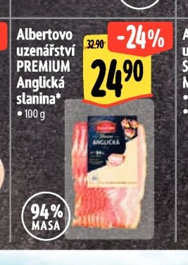 Albertovo uzenářství PREMIUM Anglická slanina