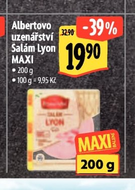 Albertovo uzenářství Salám Lyon MAXI