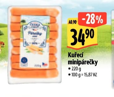 Kuřecí minipárečky