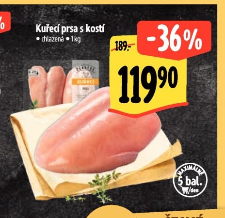 Kuřecí prsa s kostí