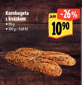 Kornbageta s kváskem