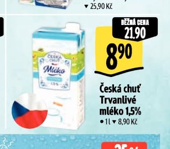 Česká chuť Trvanlivé mléko 1,5%