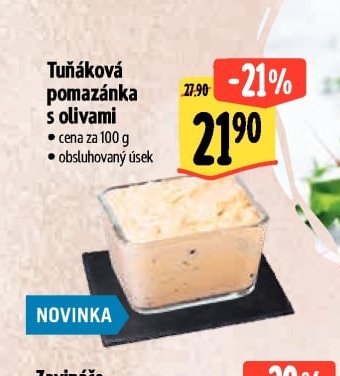 Tuňáková pomazánka s olivami