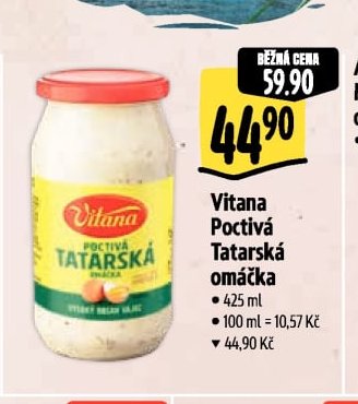 Vitana Poctivá Tatarská omáčka