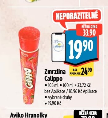 Zmrzlina Calippo