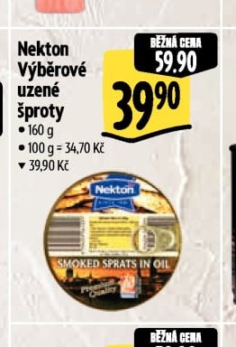 Nekton Výběrové uzené šproty