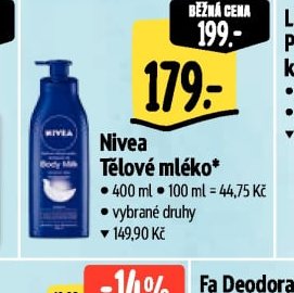 Nivea Tělové mléko*