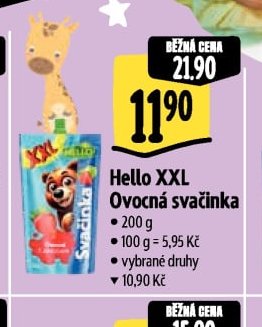 Hello XXL Ovocná svačinka