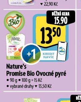 Nature's Promise Bio Ovocné pyré