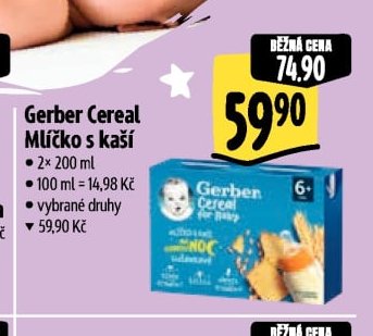 Gerber Cereal Mlíčko s kaší