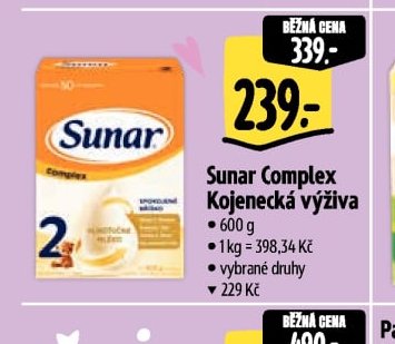 Sunar Complex Kojenecká výživa