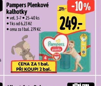 Pampers Plenkové kalhotky