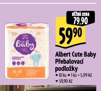 Albert Cute Baby Přebalovací podložky