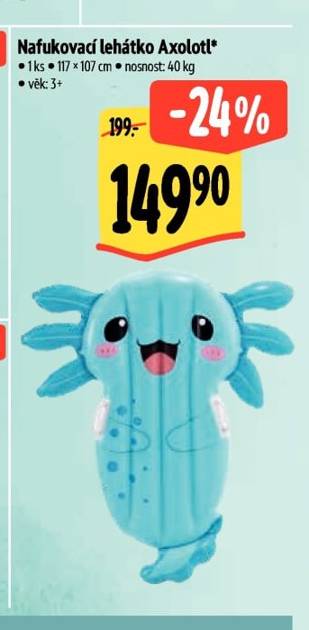 Nafukovací lehátko Axolotl*