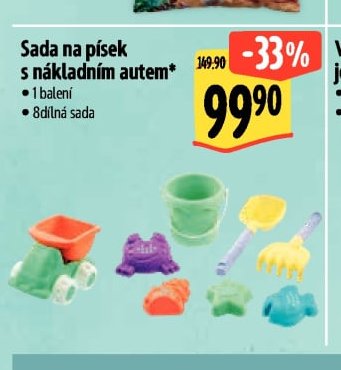 Sada na písek s nákladním autem*