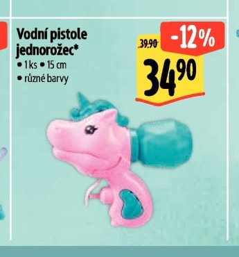 Vodní pistole jednorožec*