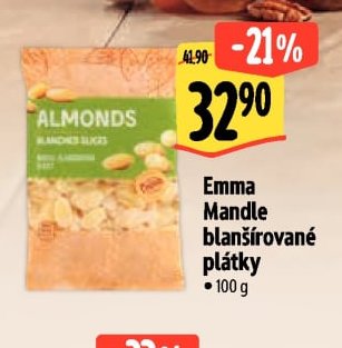 Emma Mandle blanšírované plátky