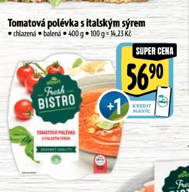 Tomatová polévka s italským sýrem
