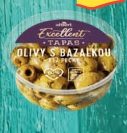 Olivy s bazalkou