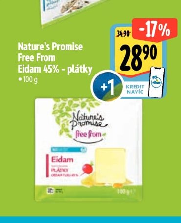 Nature's Promise Free From Eidam 45% - plátky
