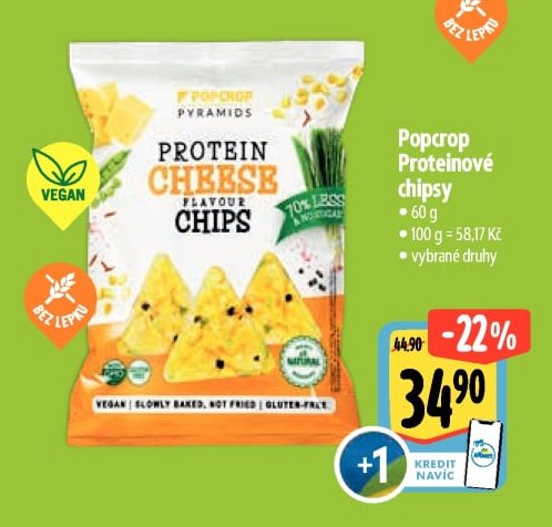 Popcrop Proteinové chipsy