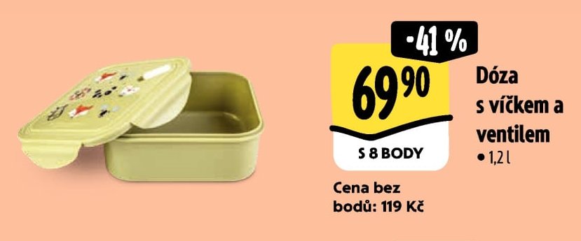 Dóza s víčkem a ventilem