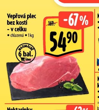 Vepřová plec bez kosti