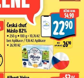 Česká chuť Máslo 82%
