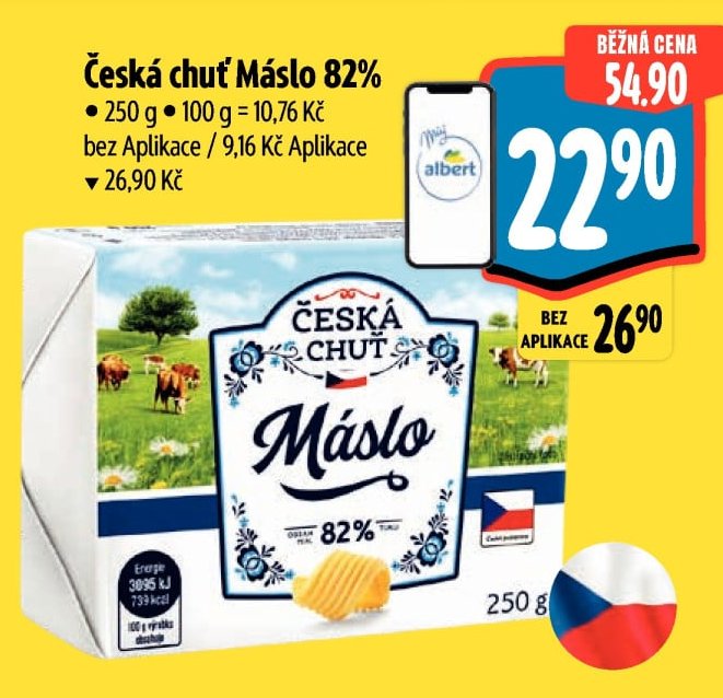 Česká chuť Máslo 82%