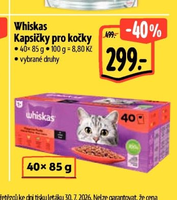 Whiskas Kapsičky pro kočky 40x85 g