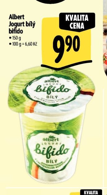 Albert Jogurt bílý bifido