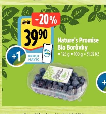 Nature's Promise Bio Borůvky