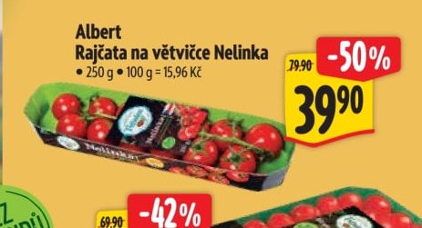 Albert Rajčata na větvičce Nelinka