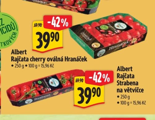 Albert Rajčata cherry oválná Hranáček