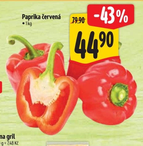 Paprika červená