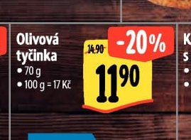 Olivová tyčinka