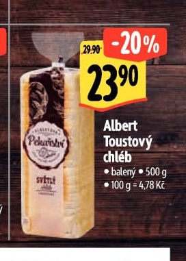 Albert Toustový chléb