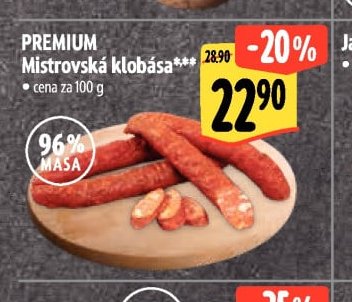 PREMIUM Mistrovská klobása***