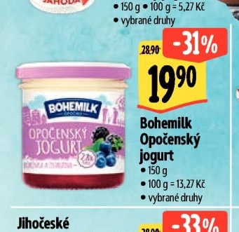 Bohemil Opočenský jogurt