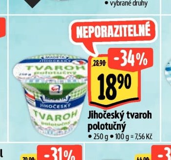 Jihočeský tvaroh polotučný