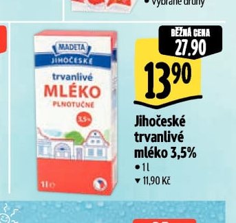 Jihočeské trvanlivé mléko 3,5%
